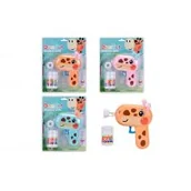 Bańki mydlane - Pistolet do robienia baniek mydlanych 14cm mix Artyk - miniaturka - grafika 1