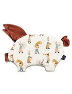 Kołdry i poduszki dla dzieci - La Millou Podusia Sleepy Pig velvet ( Heartbeat Pink Music ) - miniaturka - grafika 1