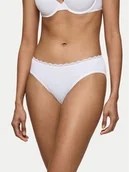 Majtki damskie - Triumph Figi klasyczne Feel Of Cotton 10224973 Biały - miniaturka - grafika 1