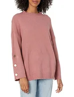 Swetry damskie - Armani Exchange Sweter damski, rose, XS - miniaturka - grafika 1