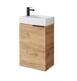 Szafka łazienkowa z umywalką Uptrend Fika 40 cm dąb craft 003-SU40-05+TR41355 - Szafki łazienkowe - miniaturka - grafika 1