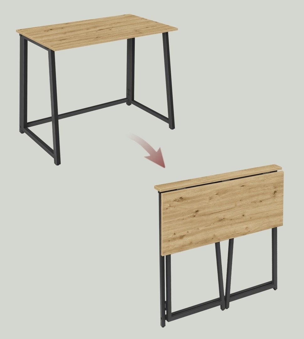 Leobert Biurko Komputerowe MAX 1.0 - artisan / czarne nogi