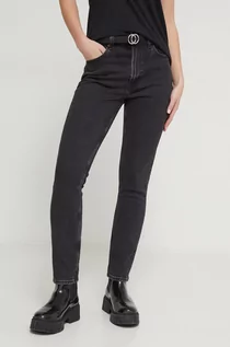 Spodnie damskie - Abercrombie & Fitch jeansy damskie kolor czarny - grafika 1