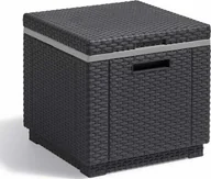 Fotele i krzesła ogrodowe - Allibert Siedzisko Curver Ice Cube Grafit - 213828 - miniaturka - grafika 1