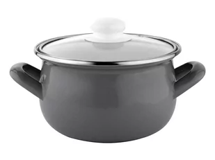 Fl1 GARNEK EMALIOWANY CAPRI PYZA Z/P 20CM 3,8L SZARY 011-GAR-AV/11C/20 - Garnki - miniaturka - grafika 1