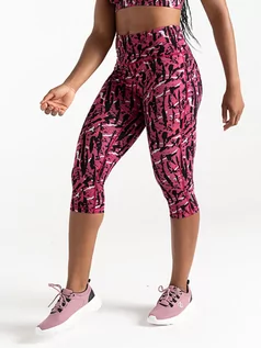 Spodnie sportowe damskie - Dare 2b Legginsy sportowe "Influential" w kolorze różowym - grafika 1