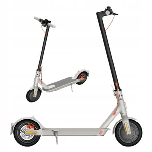 Hulajnoga Elektryczna Miejska Składana Dwukołowa 300W Srebrna Xiaomi 3600 - Hulajnogi elektryczne - miniaturka - grafika 1
