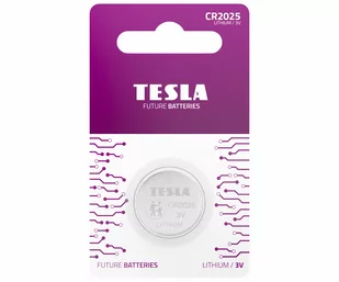 Bateria litowa TESLA CR2025 B1 3,0V - Baterie i akcesoria - miniaturka - grafika 1