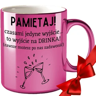 KUBEK NA POŻEGNANIE ODEJŚCIE KOLEŻANKI Z PRACY BIURA GRAWER ZŁOTY RÓŻOWY - Kubki - miniaturka - grafika 1