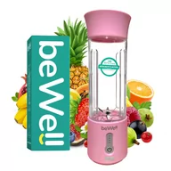 Blendery ręczne - Blender bezprzewodowy przenośny beWell Lawendowy - miniaturka - grafika 1