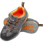 Obuwie robocze - Półbuty bez podnoska zamsz szaro-pomarańczowe OB FO SRA 42 CE LAHTI PRO - miniaturka - grafika 1