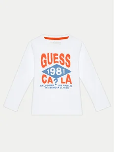 Guess Bluzka N4BI01 I3Z14 Biały Regular Fit - Bluzki damskie - miniaturka - grafika 1