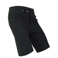 Spodenki rowerowe - Spodenki Rowerowe Fox Flexair Short With Liner z Wkładką Czarne rozmiar 36 - miniaturka - grafika 1