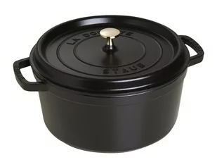 Staub Cocotte 28 cm Czarny 40500-281-0 - Garnki - miniaturka - grafika 1