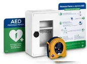 Sprzęt ratunkowy - Heartsine Zestaw AED z białą szafką MAŁY - miniaturka - grafika 1