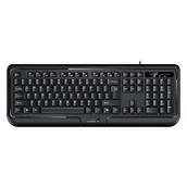 Klawiatury - Genius KB-118 II COPILOT, klawiatura CZ/SK, klasyczna, wodoodporny rodzaj przewodowa (USB), czarna - miniaturka - grafika 1