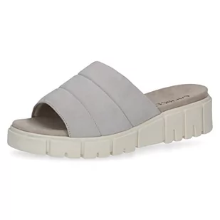 CAPRICE Klapki damskie 9-9-27254-20 płaskie, LT Grey Suede, 40 EU, Lt Grey Suede, 40 EU - Klapki i japonki damskie - miniaturka - grafika 1