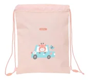 Plecaki - Safta PREESCOLAR JIRAFA - Plecak z płaskim workiem, idealny dla dzieci w różnym wieku, wygodny i wszechstronny, jakość i wytrzymałość, 26 x 34 cm, koral, M, Casual - miniaturka - grafika 1