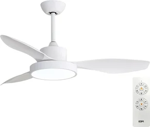 Wentylator sufitowy z lampą EDM 33817 Arctic White 24 W 38 W 2160 Lm - Wentylatory sufitowe - miniaturka - grafika 1