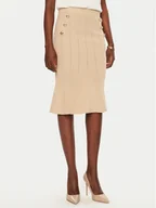 Spódnice - Marciano Guess Spódnica midi 5RGD07 5810Z Beżowy Regular Fit - miniaturka - grafika 1