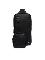 Nerki - Tommy Hilfiger Saszetka Embossed Flag Sling Bag AM0AM14191 Czarny - miniaturka - grafika 1