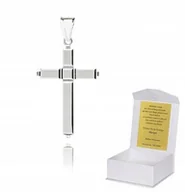 Biżuteria dla dzieci - 925 Srebrny Krzyżyk Katolicki 925 1,63g 4cm K1 - miniaturka - grafika 1