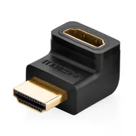 Adaptery i przejściówki - Ugreen Ugreen adapter łącznik kątowy HDMI górny czarny (20110) 20110-ugreen - miniaturka - grafika 1