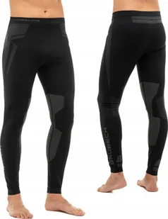 Brubeck LE13270 Spodnie męskie DRY z długą nogawką czarny/grafitowy M - Spodnie sportowe męskie - miniaturka - grafika 1