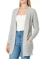 Swetry damskie - JdY Jdymiggy Megan L/S kardigan KNT Noos kurtka z dzianiny, Cloud Dancer/Szczegóły: w Black Ply, XS - miniaturka - grafika 1