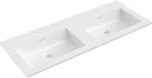 Umywalki - Mexen Otis umywalka wpuszczana w blat podwójna 121 x 46,5 cm, biała połysk - 25181200D - miniaturka - grafika 1