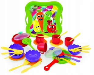 WADER 24100 YUMMY ZESTAW NACZYŃ 33 elementy - Zabawki AGD - miniaturka - grafika 1