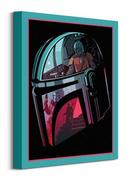 Obrazy i zdjęcia na płótnie - Star Wars The Mandalorian Helmet Section - obraz na płótnie - miniaturka - grafika 1