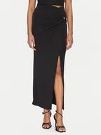Spódnice - Guess Spódnica midi W5GD0E KAQL2 Czarny Regular Fit - miniaturka - grafika 1