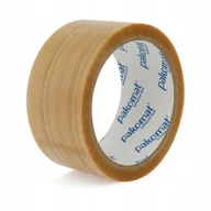 Taśmy klejące - Taśma pakowa klejąca przezroczysta samoprzylepna bezbarwna 48x60 SOLVENT - miniaturka - grafika 1