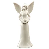 Ozdoby bożonarodzeniowe - Figurka ceramiczna Anioł 6,4 x 4,1 x 13,9 cm mix - miniaturka - grafika 1