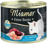 Mokra karma dla kotów - Miamor Feine Beute 24 x 185 g - Łosoś - miniaturka - grafika 1