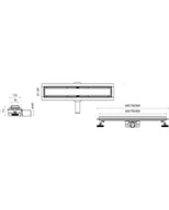 Syfony - Lavita Plate Steel 900 Odpływ liniowy 90 cm stalowy 5900378315117 - odbiór osobisty: Kraków, Warszawa - miniaturka - grafika 1