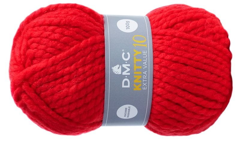 WŁÓCZKA DMC KNITTY 10 kol. 950 / czerwony