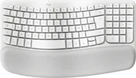 Klawiatury - Logitech Wave Keys for Mac klawiatura Dom/Biuro Bluetooth AZERTY Francuski Biały 920-012406 - miniaturka - grafika 1
