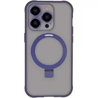 Etui i futerały do telefonów - Etui TECTO SHIELD Ring Secure Mag do Apple iPhone 14 Pro Fioletowy - miniaturka - grafika 1