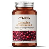 Suplementy naturalne - UNS Żurawina &amp; Witamina C 60 kapsułek (5904238961971) - miniaturka - grafika 1