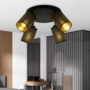 Emibig Bronx Premium lampa sufitowa (spot) 4-punktowa czarna 1152/4PREM - Lampy sufitowe - miniaturka - grafika 3