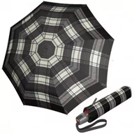 Parasole - KNIRPS T.200 CHECK BLACK &amp; WHITE - elegancki damski parasol w pełni automatyczny - miniaturka - grafika 1