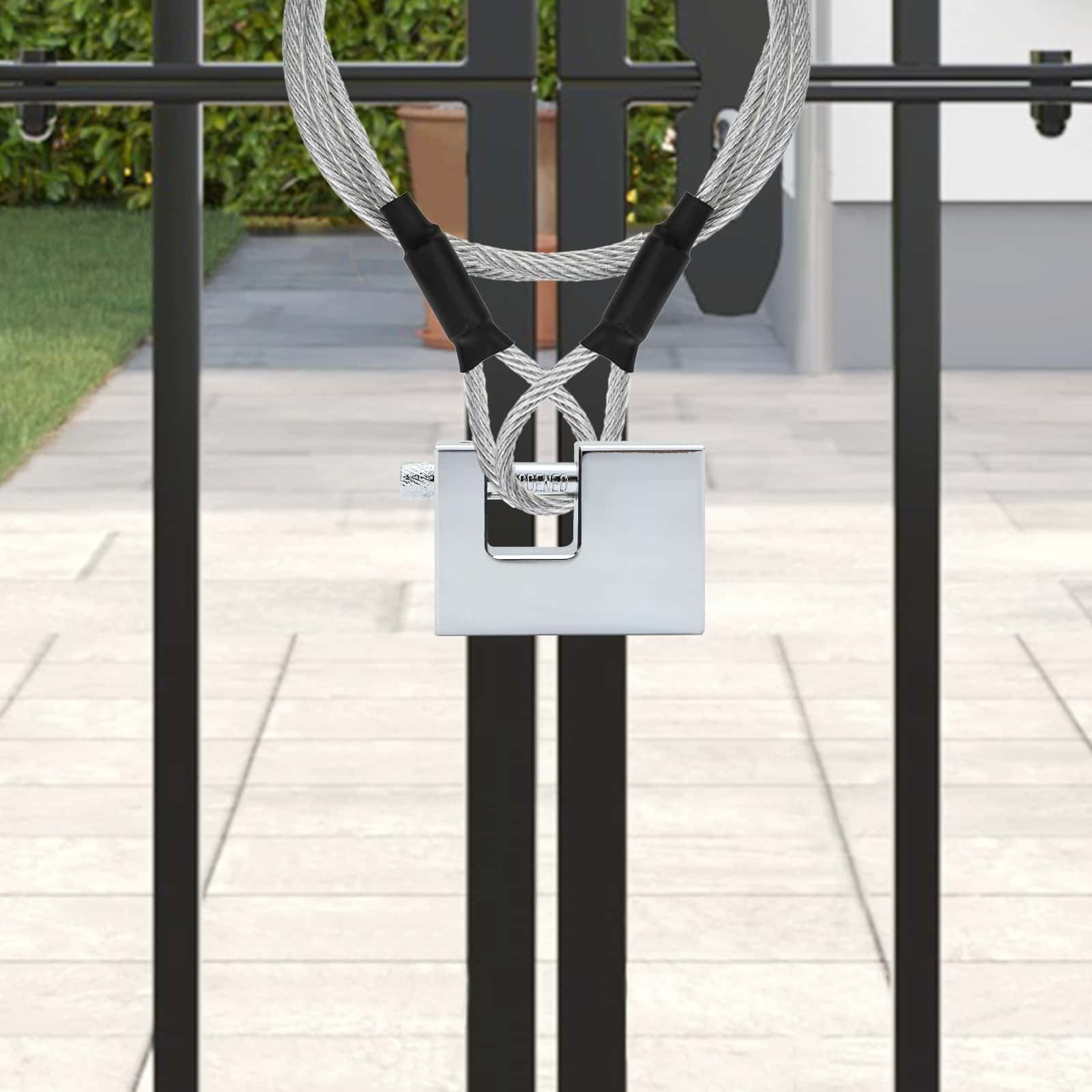 vidaXL Kłódka 6 pcs Srebrny 7 x 1,9 x 5 cm Żelazo