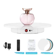 Biżuteria - akcesoria - Elektryczny obrotowy stojak na biżuterię, obrotowy 360°, zasilany bateryjnie do fotografii i wideo, 100 ładowań konferencyjnych, 42 cm, zasilany prądem przemiennym, UE - miniaturka - grafika 1