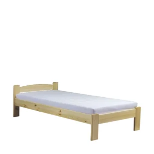 Łóżko Drewniane Sosnowe Milano 80 x 200 Tył Równy Meble Doktór Bejca Brownish - Łóżka dla dzieci i młodzieży - miniaturka - grafika 1