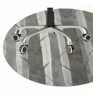 Podnóżki, podpórki, podkładki - Mata pod fotel biurowy Wzór paski 3D fi100 cm - miniaturka - grafika 1