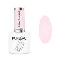 Lakiery hybrydowe - Purelac, Baza Kauczukowa, Rubber Base, #06 Shining Rose, 6 ml - miniaturka - grafika 1