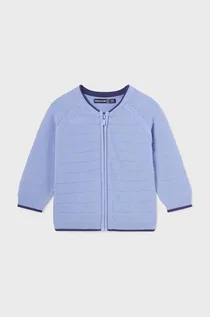 Swetry dla chłopców - Mayoral kardigan bawełniany niemowlęcy kolor niebieski - grafika 1