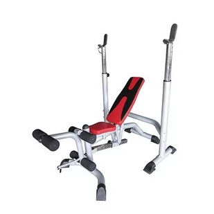 Wielofunkcyjna ławka treningowa do ćwiczeń z uchwytami pod sztangę BAUER FITNESS CFA-199 - Ławki treningowe - miniaturka - grafika 1